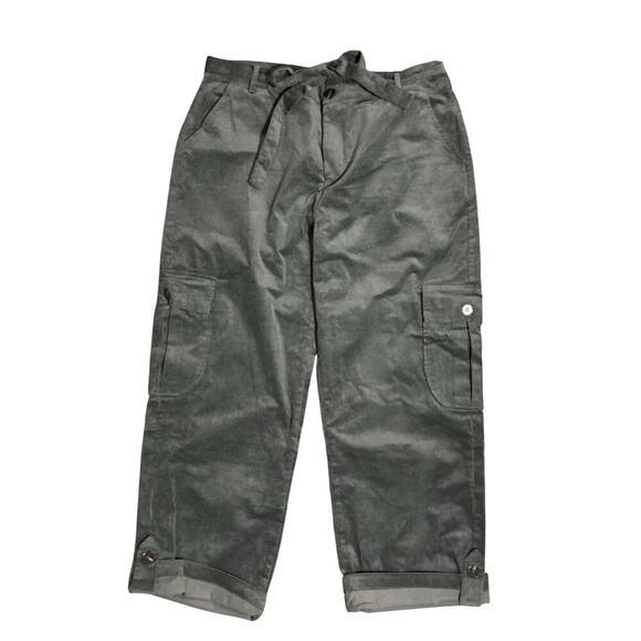 Piper & Scoot The Hamlin Belted Corduroy Pant in Grey Size XXL - Picture 2 of 11